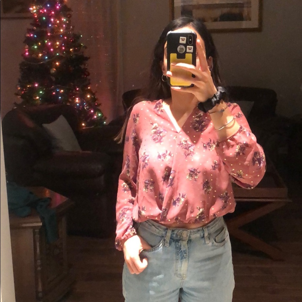 Flowy Dusty Pink Blouse